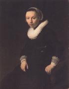 REMBRANDT Harmenszoon van Rijn Portrait of a young woman seated (mk33) USA oil painting artist
